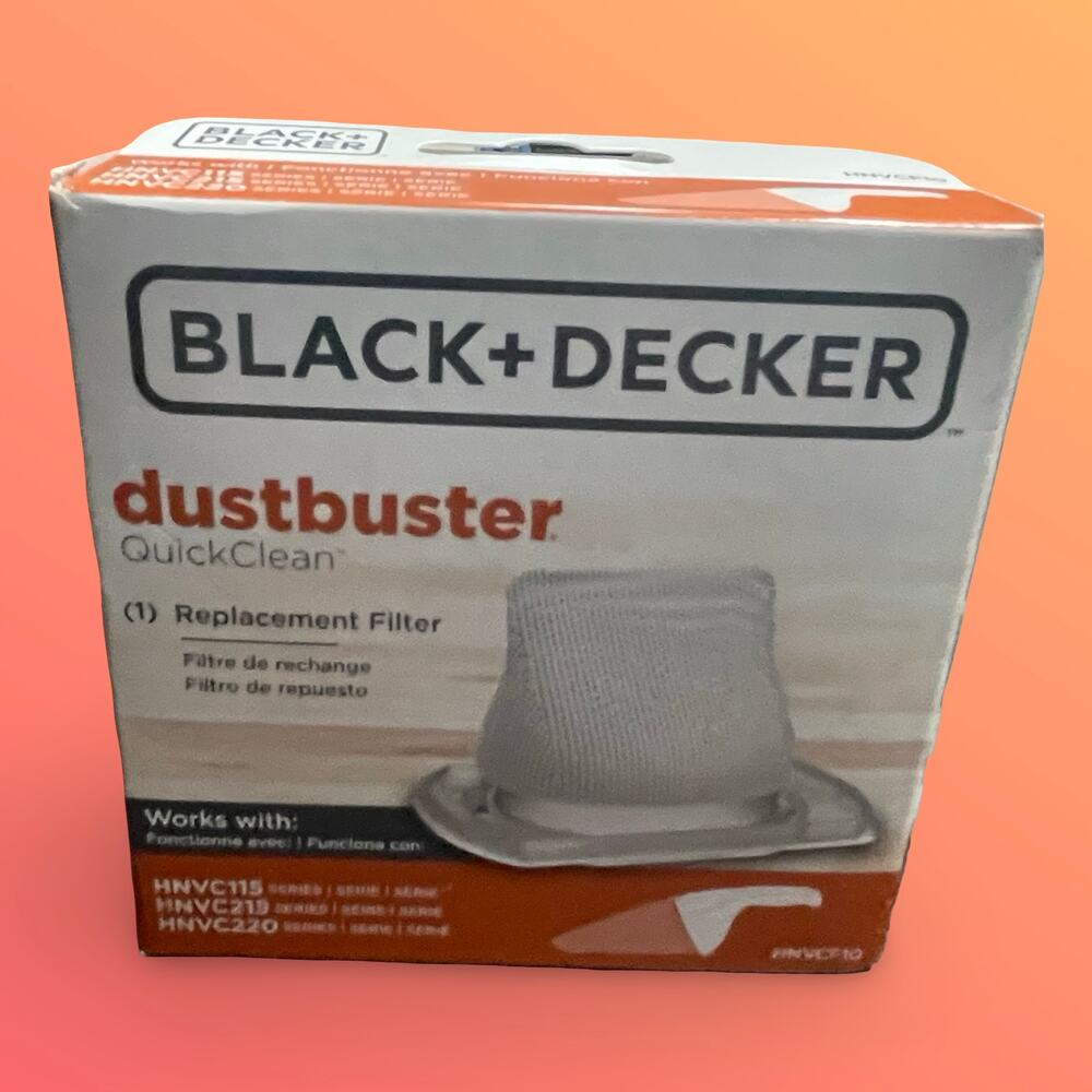 Black + Decker HNVCF10 Dustbuster QuickClean Filter OEM HNVC115 215 & 220